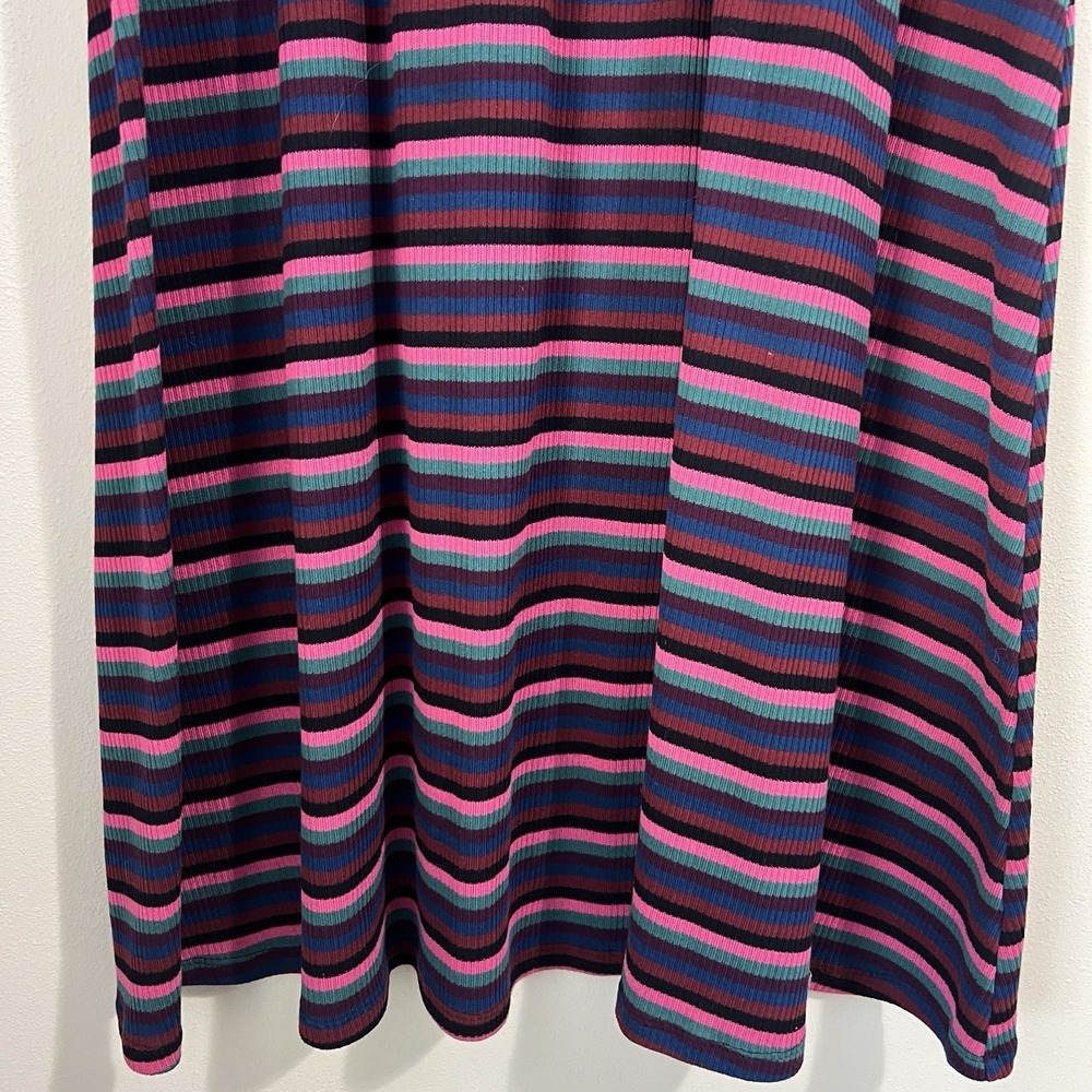The Nines by Hatch Maternity Women's‎ Large Midi Sweater Dress Striped Ribbed - Picture 6 of 11